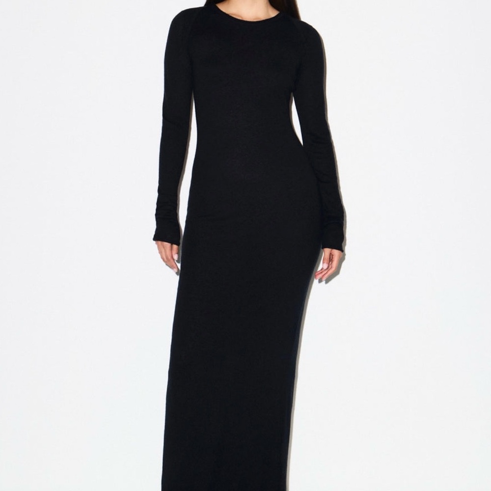 SKIMS baby blue Long-Sleeve Maxi Dress - Picture 3 of 3